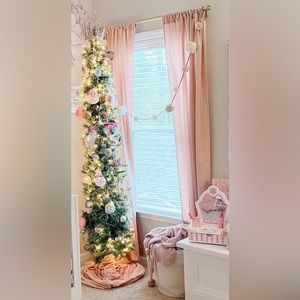 Blush Velvet curtains